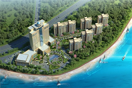 金岚水景园122平套三精装修带车库33.6平售77万